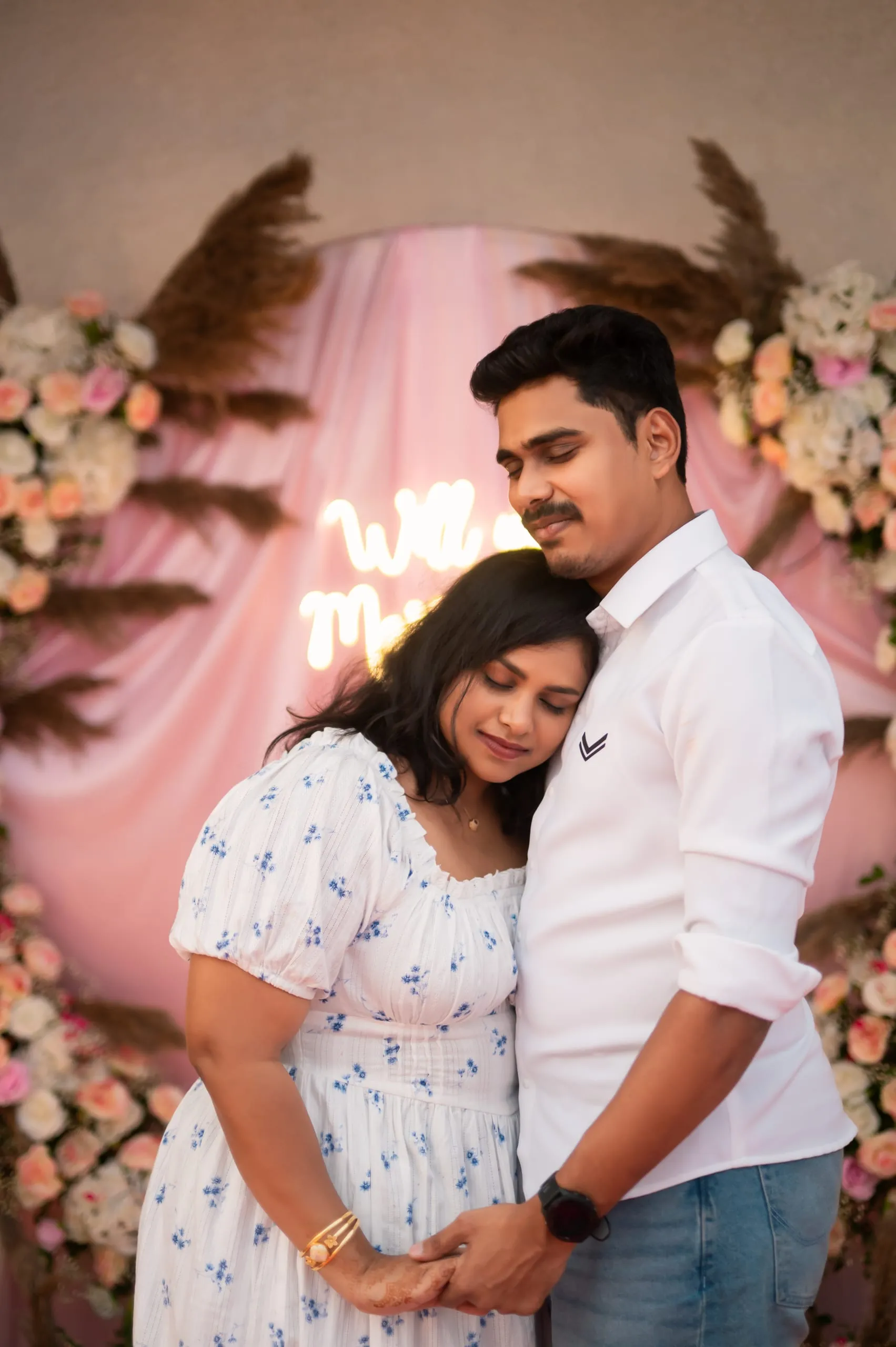 Under the arch, we said forever.